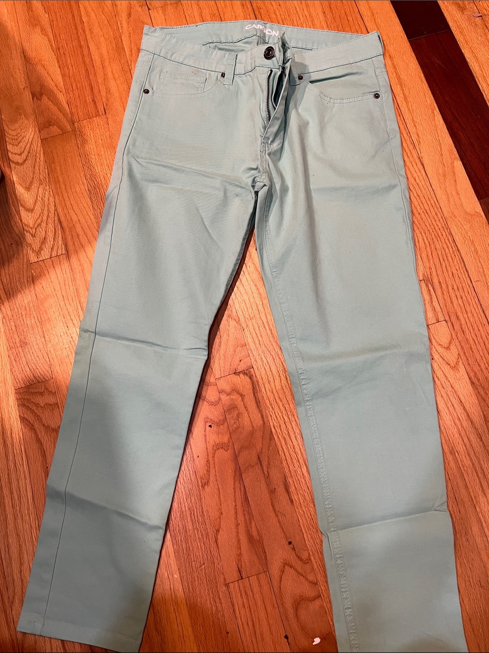 Light Sage Green Slim Pants
